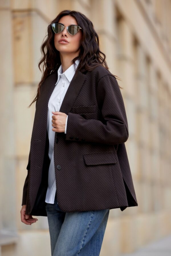 Nadine - marynarka oversize w jodełkę BRA