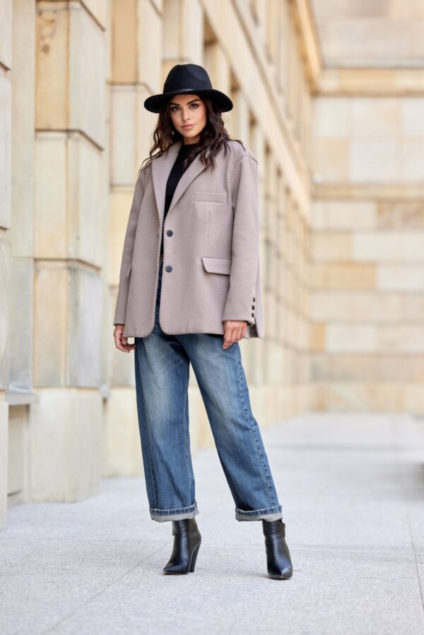 Nadine - marynarka oversize w jodełkę CAP