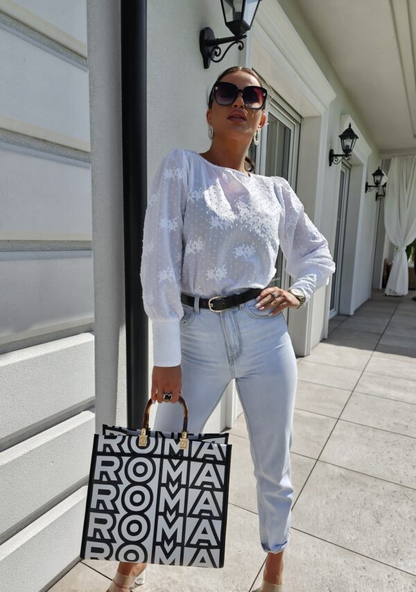 Bluzka MONICA kropeczki - ecru - obrazek 12
