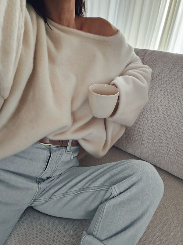 Sweter ALPAKA - ecru - obrazek 5