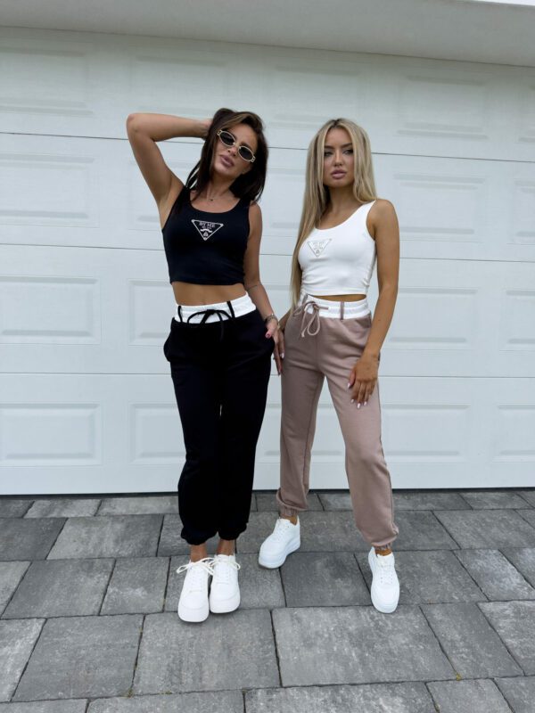 Spodnie DUO COLOR - beżowe - obrazek 3