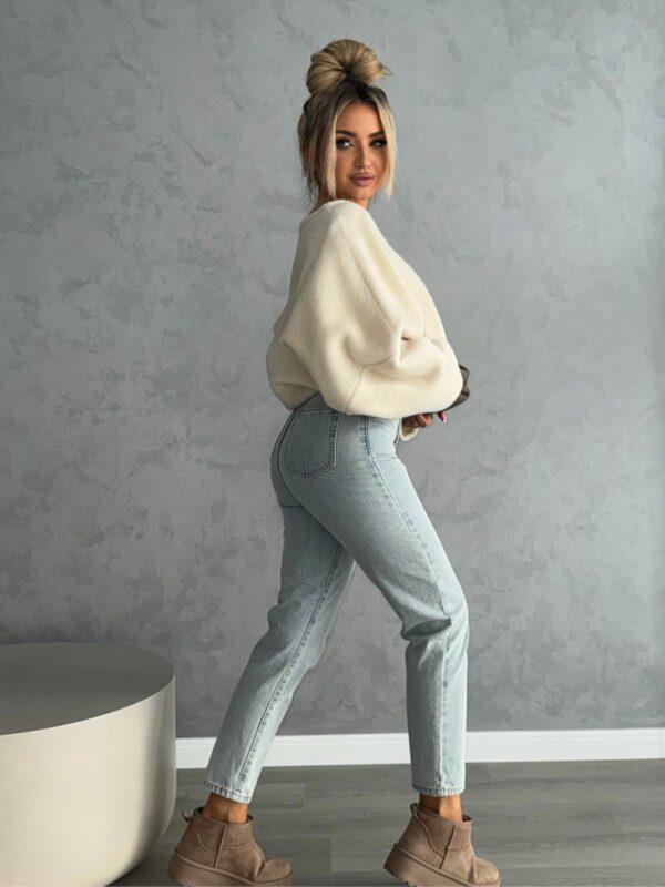 Sweter ALPAKA - ecru - obrazek 3