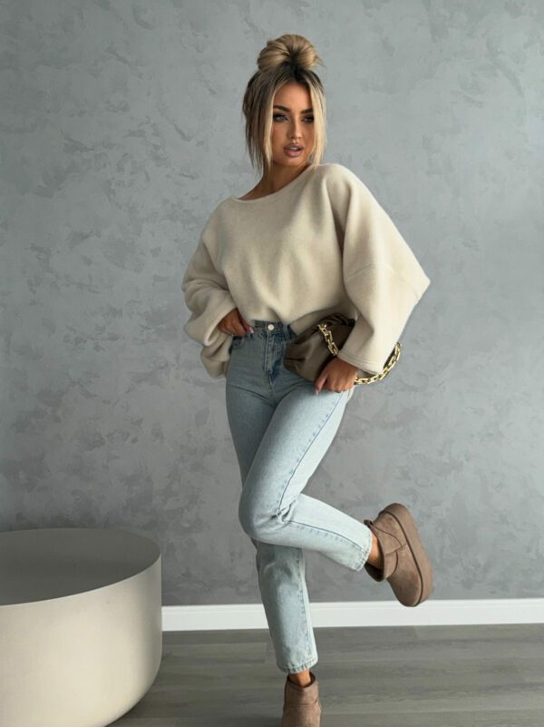 Sweter ALPAKA - ecru - obrazek 4