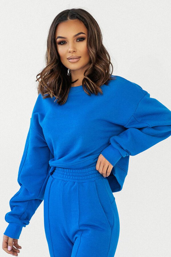 Niebieska krótka bluza Lamia - obrazek 5
