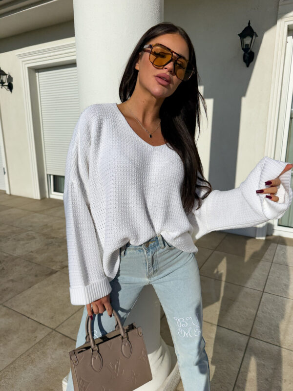 Sweter OLENA - ecru - obrazek 5