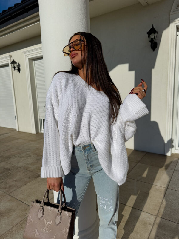 Sweter OLENA - ecru - obrazek 3