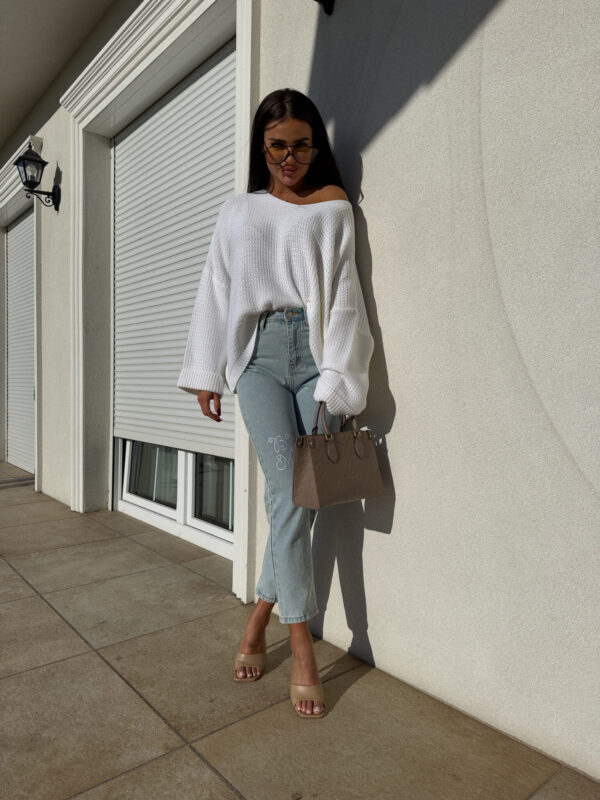 Sweter OLENA - ecru - obrazek 6