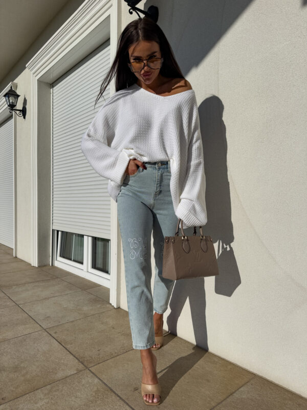 Sweter OLENA - ecru - obrazek 11