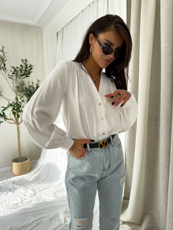 Koszula RUFFLES – ecru - obrazek 20