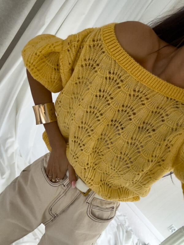 Sweter SENSES – żółty - obrazek 7