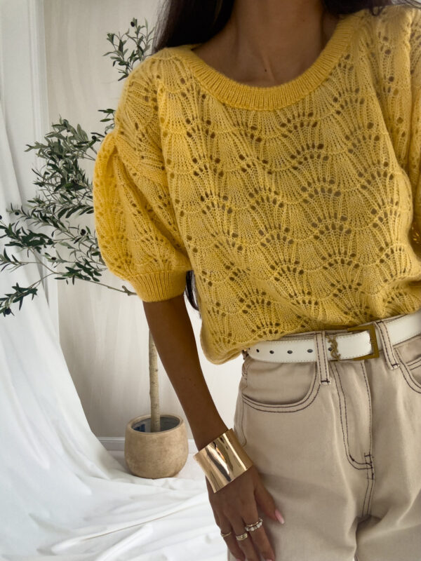 Sweter SENSES – żółty - obrazek 5
