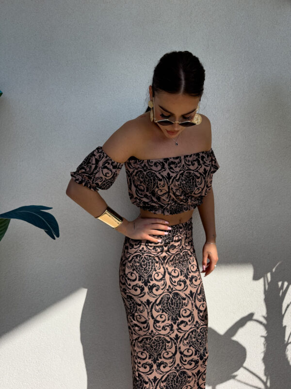 Komplet CATALINA pattern – czarny - obrazek 8