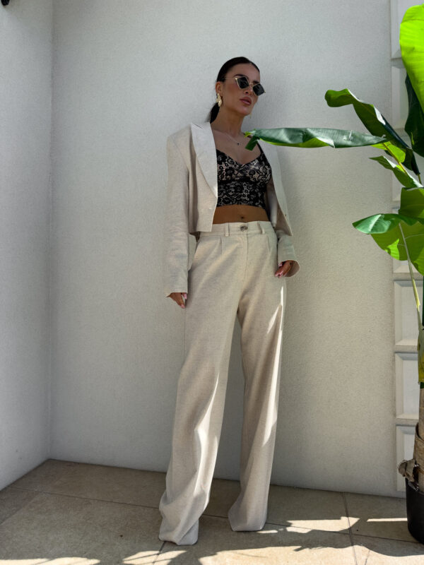 Marynarka SLIM natural - szaro-beż - obrazek 14