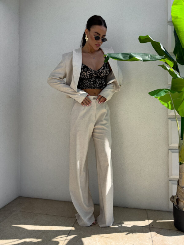 Marynarka SLIM natural - szaro-beż - obrazek 15