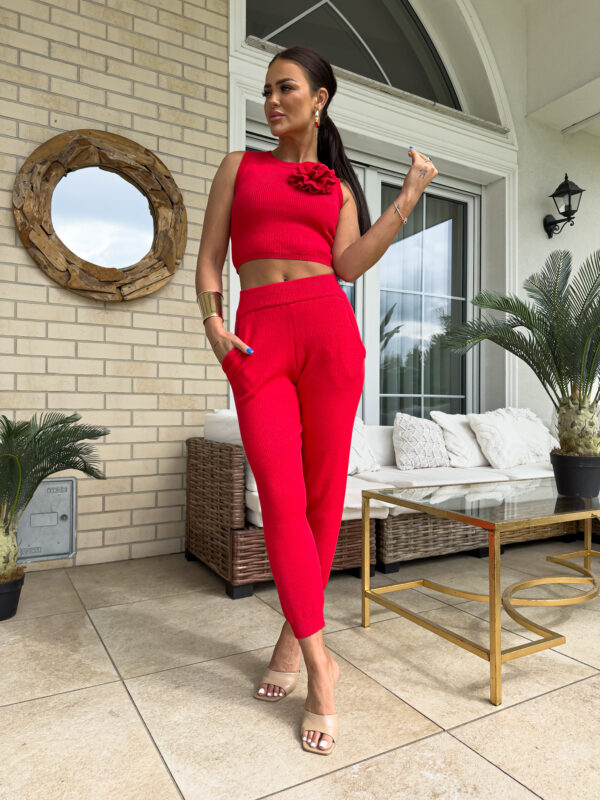 Komplet DELANI ROSE – czerwony - obrazek 6