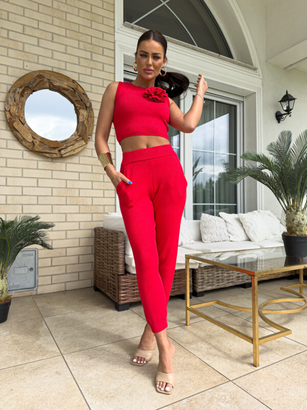 Komplet DELANI ROSE – czerwony