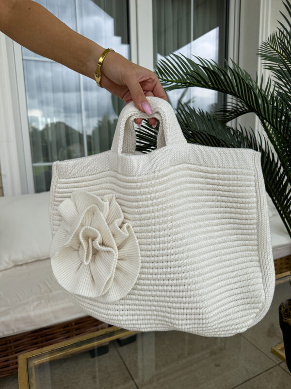 Torba FLOWER - ecru - obrazek 6