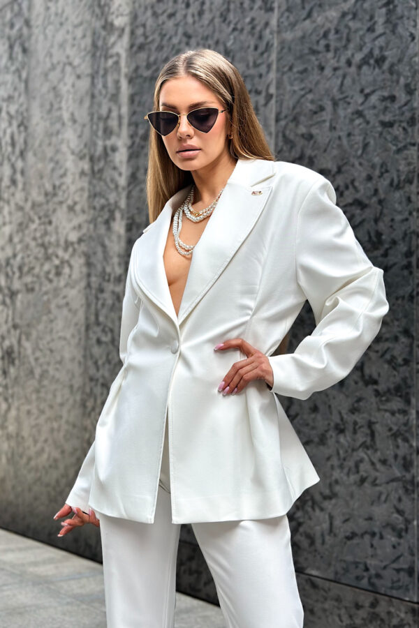 Marynarka damska BG Femme | biały - obrazek 11