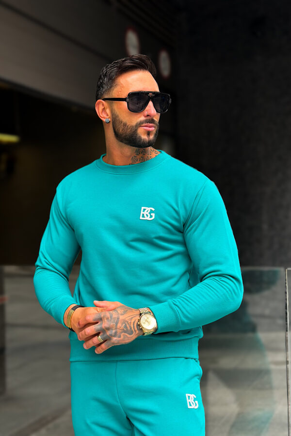Bluza męska BG Basic | szmaragdowy - obrazek 7