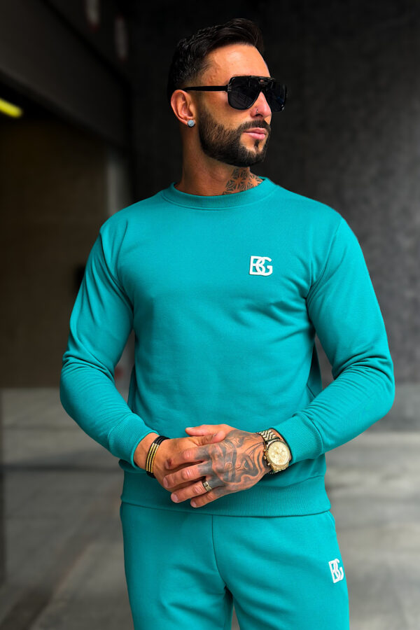 Bluza męska BG Basic | szmaragdowy - obrazek 8