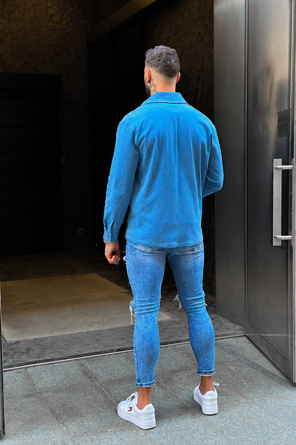 Koszula męska BG Denimo | niebieski jeans - obrazek 8