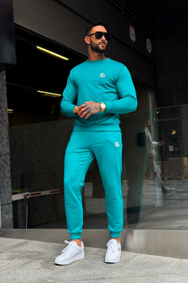 Bluza męska BG Basic | szmaragdowy - obrazek 3