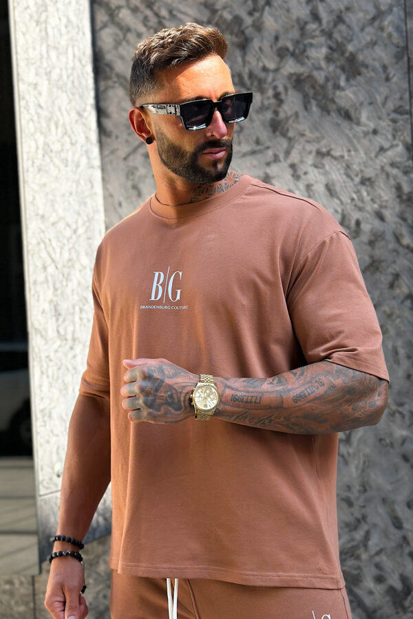 T-Shirt męski BG Fifi | mokka - obrazek 8
