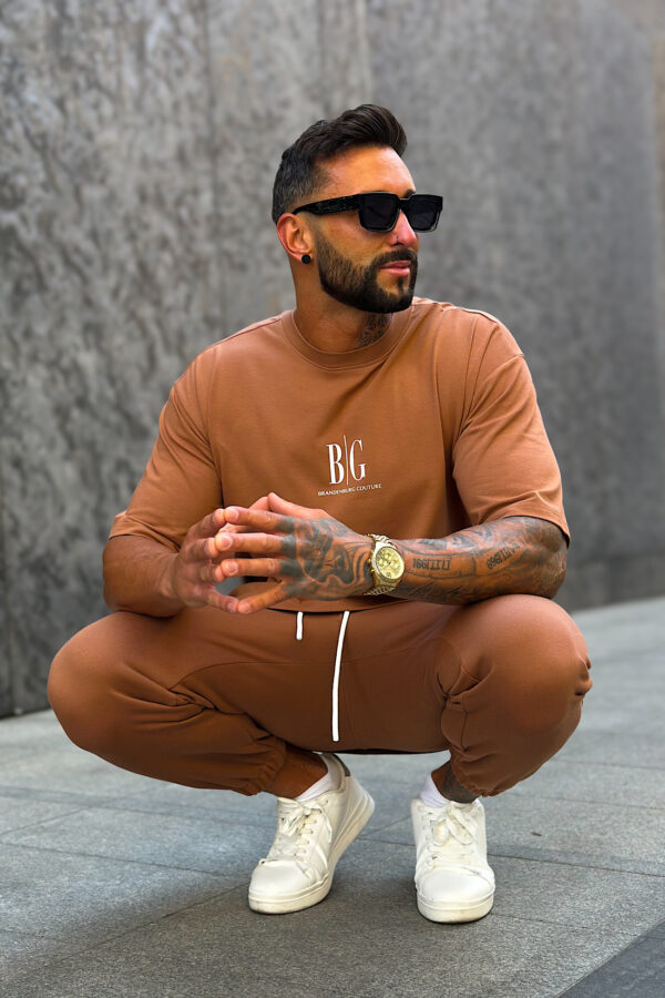 T-Shirt męski BG Fifi | mokka - obrazek 7