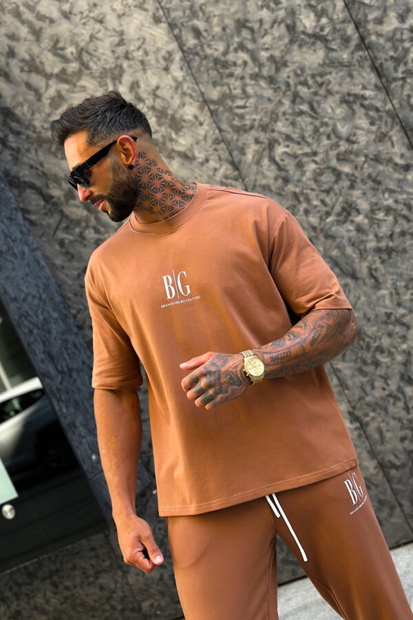 T-Shirt męski BG Fifi | mokka - obrazek 4