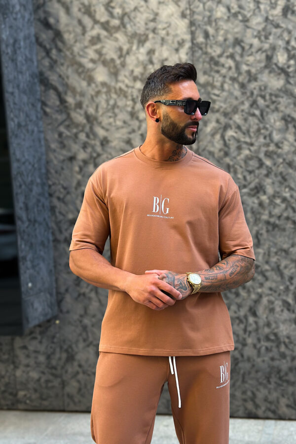T-Shirt męski BG Fifi | mokka - obrazek 3