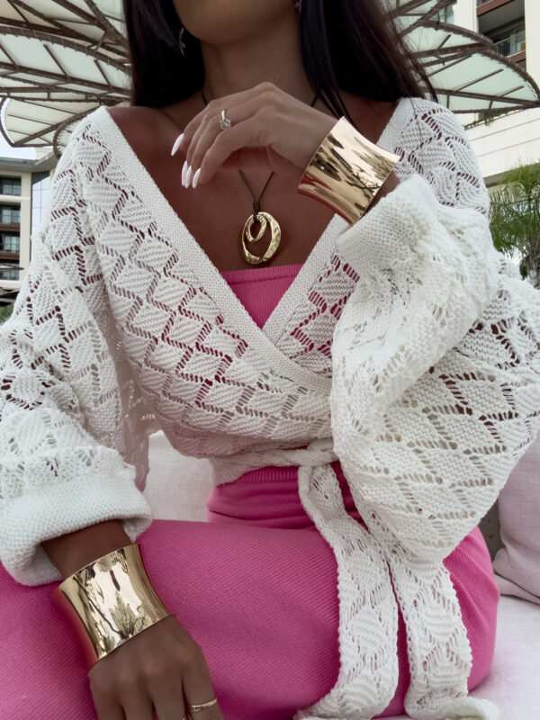 Kimono AMEIRO - ecru - obrazek 19