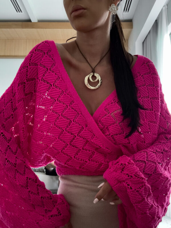 Kimono AMEIRO - fuksja - obrazek 4