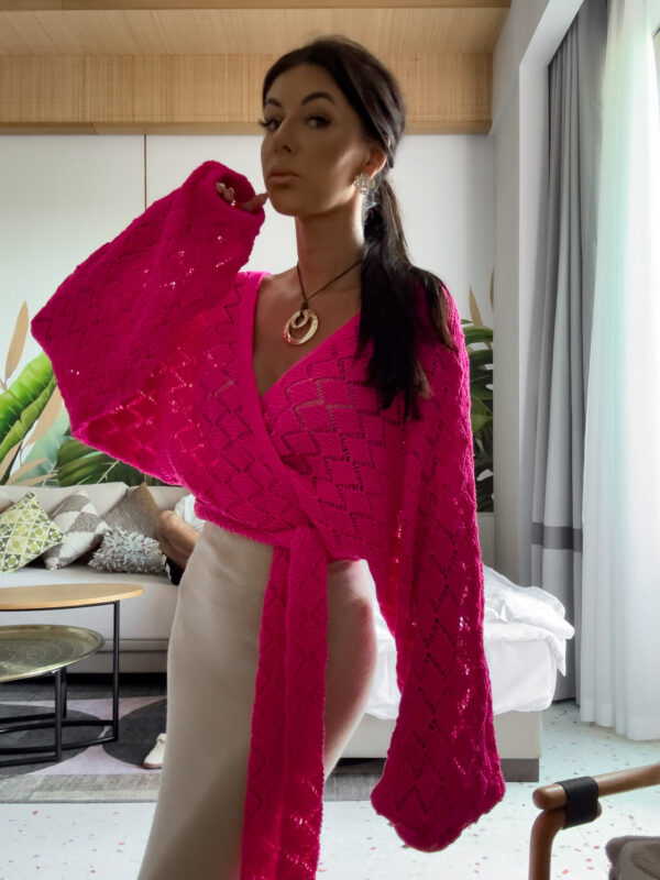 Kimono AMEIRO - fuksja - obrazek 5