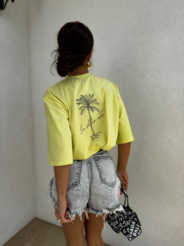T-shirt PALMS – cytrynowy - obrazek 5
