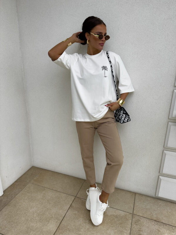 T-shirt PALMS – ecru - obrazek 12