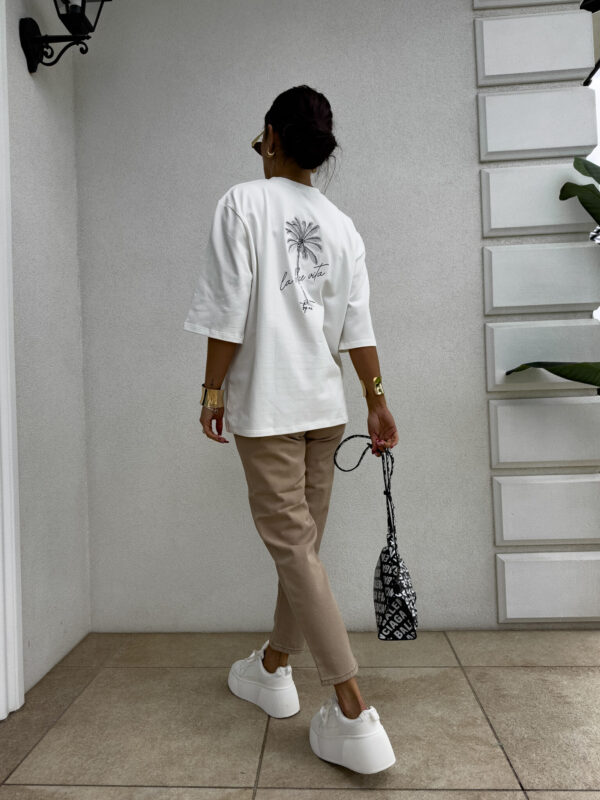 T-shirt PALMS – ecru - obrazek 15