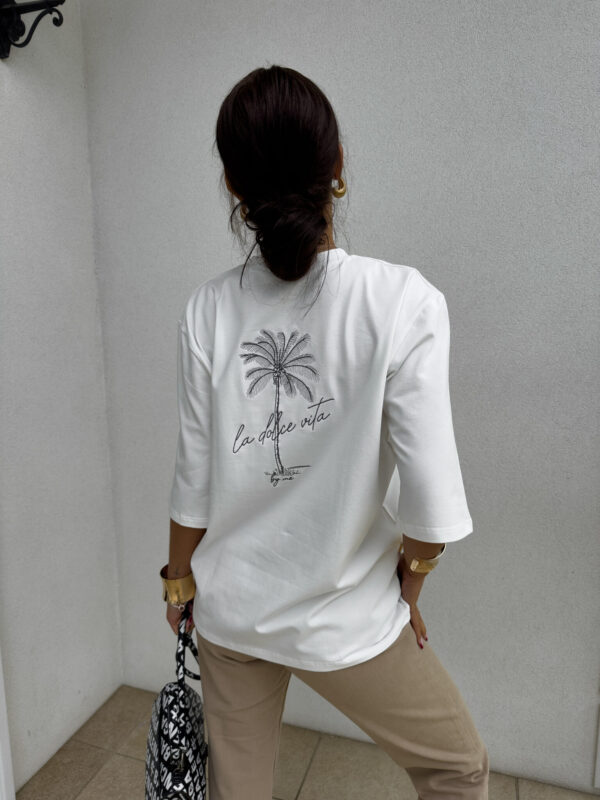 T-shirt PALMS – ecru - obrazek 16