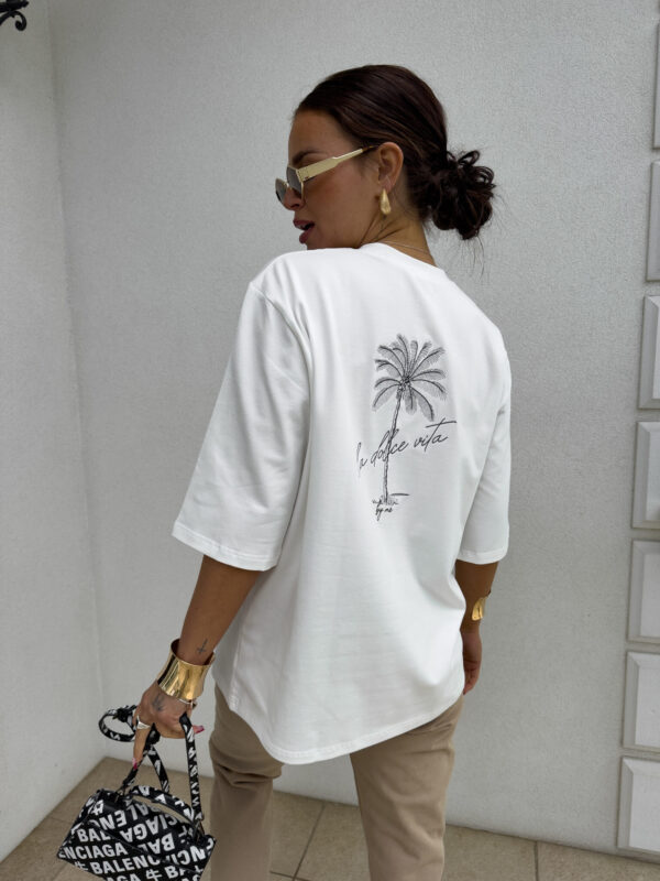 T-shirt PALMS – ecru - obrazek 17