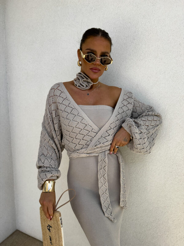 Kimono AMEIRO - taupe - obrazek 7