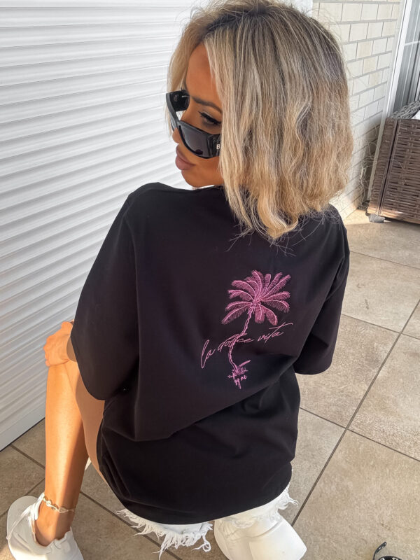 T-shirt PALMS – czarny - obrazek 7
