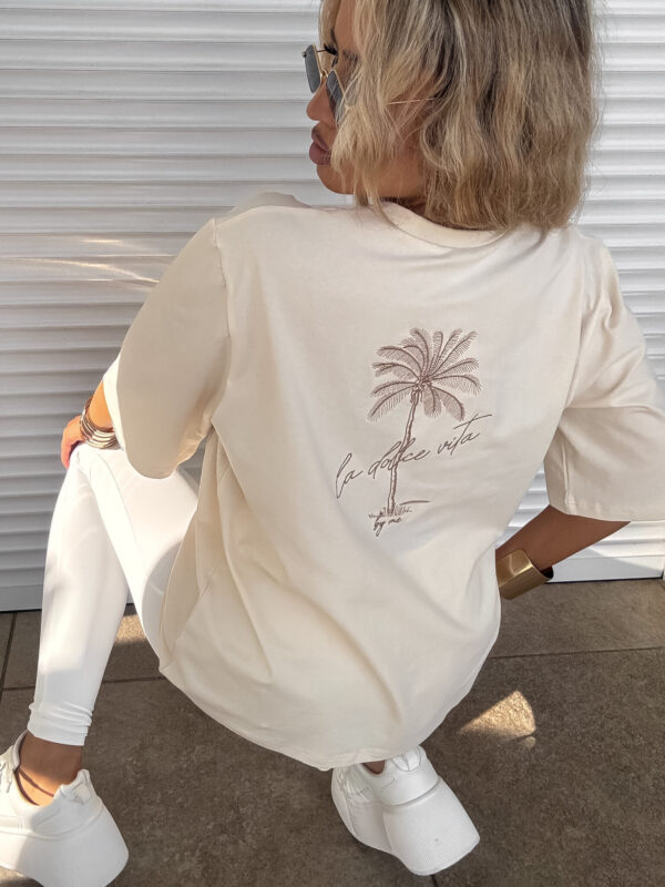 T-shirt PALMS – kokosowy - obrazek 6