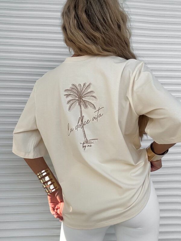 T-shirt PALMS – kokosowy - obrazek 7