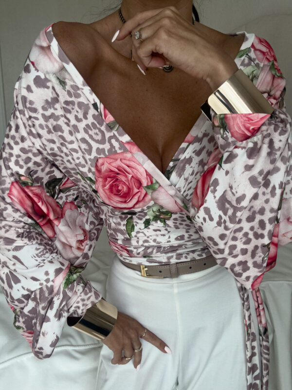 Bluzka KAIRA print pantera – rose - obrazek 10