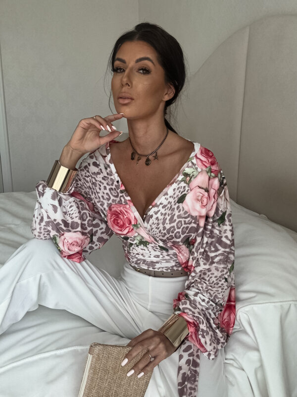 Bluzka KAIRA print pantera – rose - obrazek 8