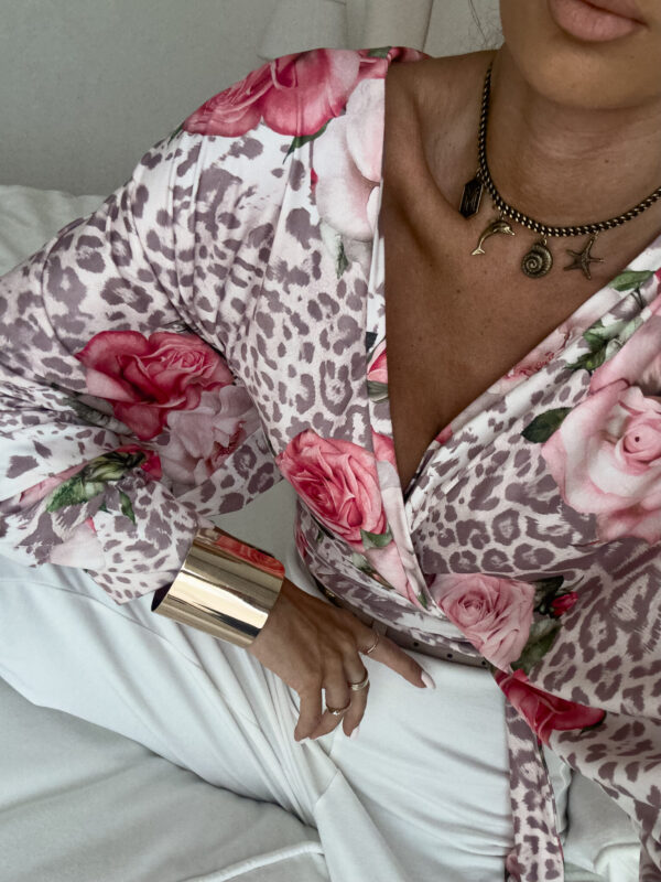 Bluzka KAIRA print pantera – rose - obrazek 4
