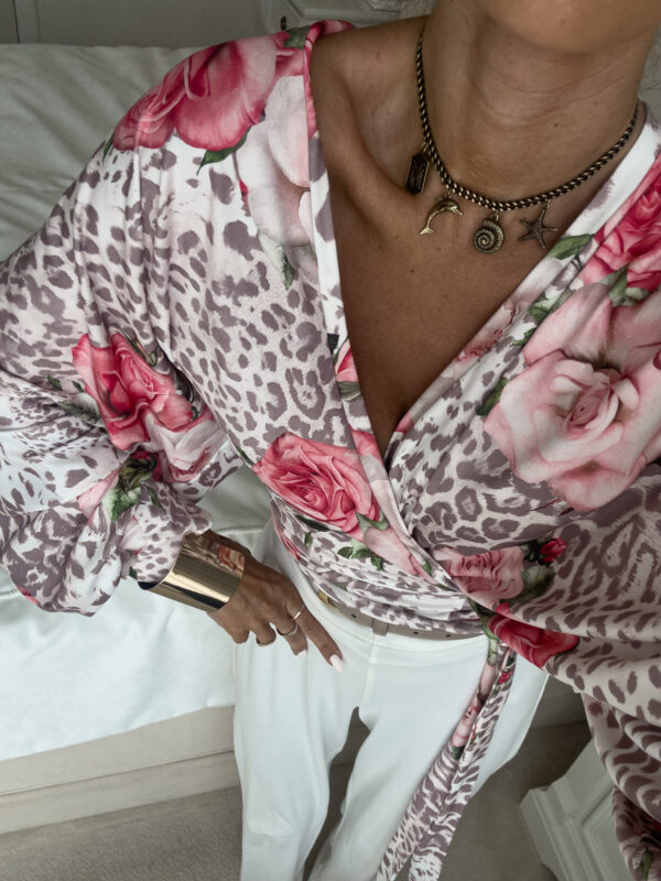 Bluzka KAIRA print pantera – rose - obrazek 7