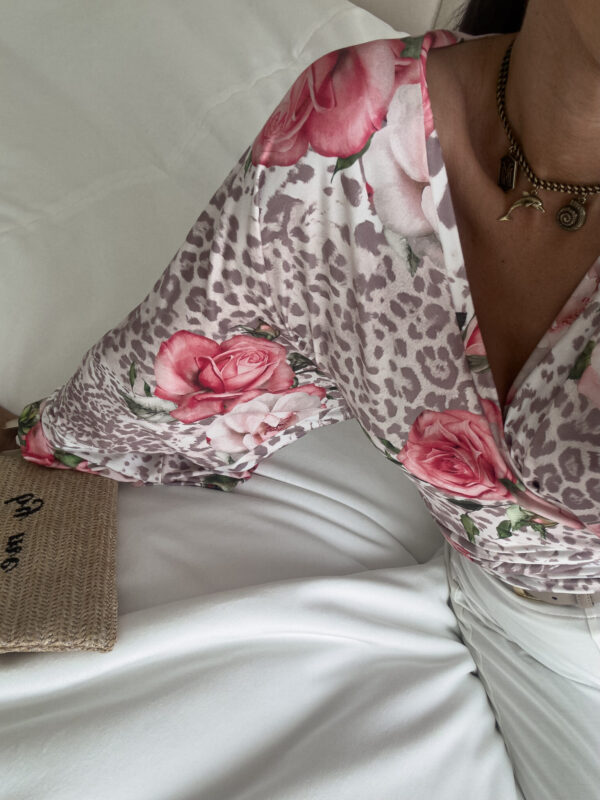 Bluzka KAIRA print pantera – rose - obrazek 6