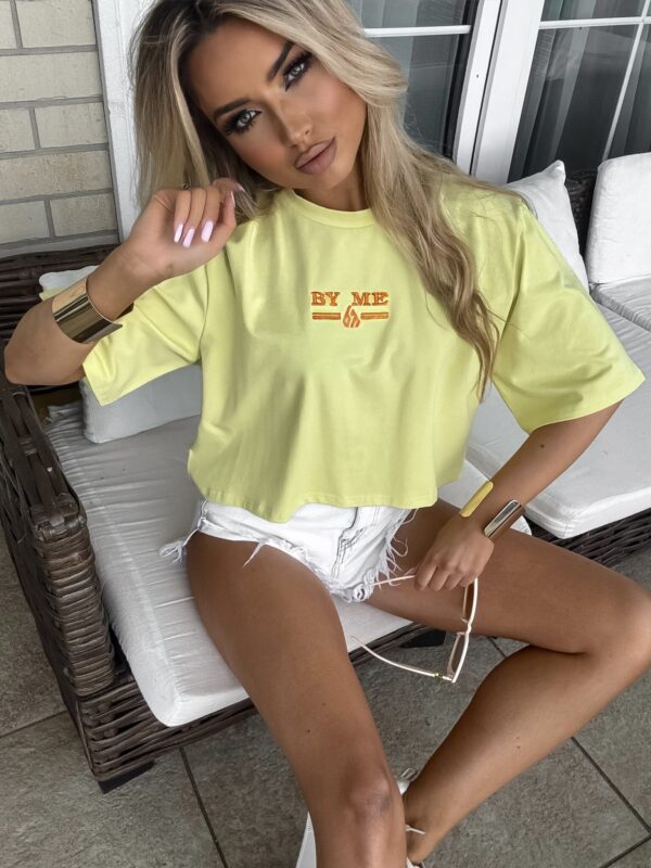 T-shirt pudełkowy BOSSY - cytrynowy - obrazek 5