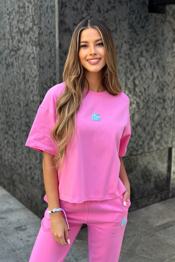 T-Shirt damski BG Next | różowy