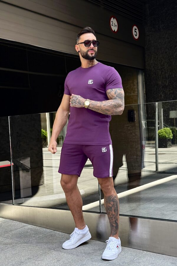 T-Shirt męski BG Bond | śliwkowy - obrazek 6